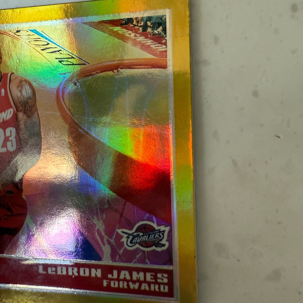 2009 topps chrome lebron James gold refractor 15/50 - Picture 5 of 12